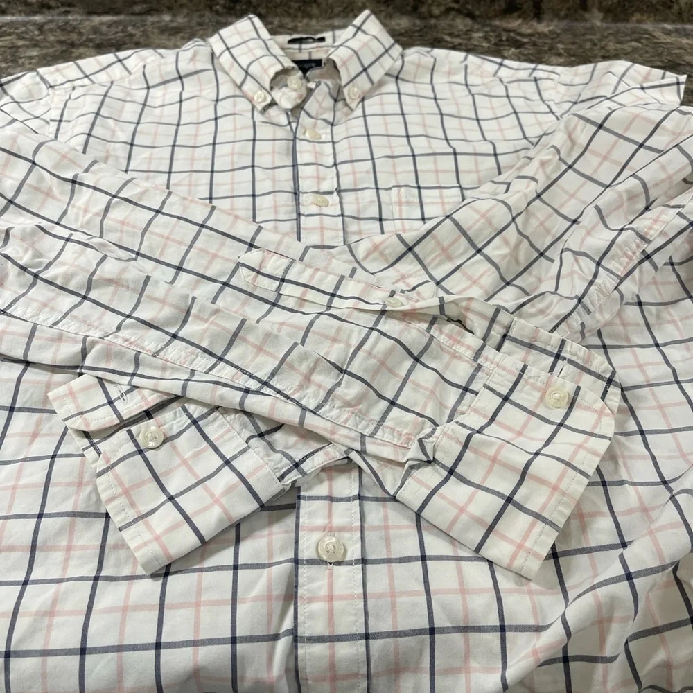 J.Crew Men's Slim Fit Plaid Button-Up Shirt Multicolor Size M. (sku#272)